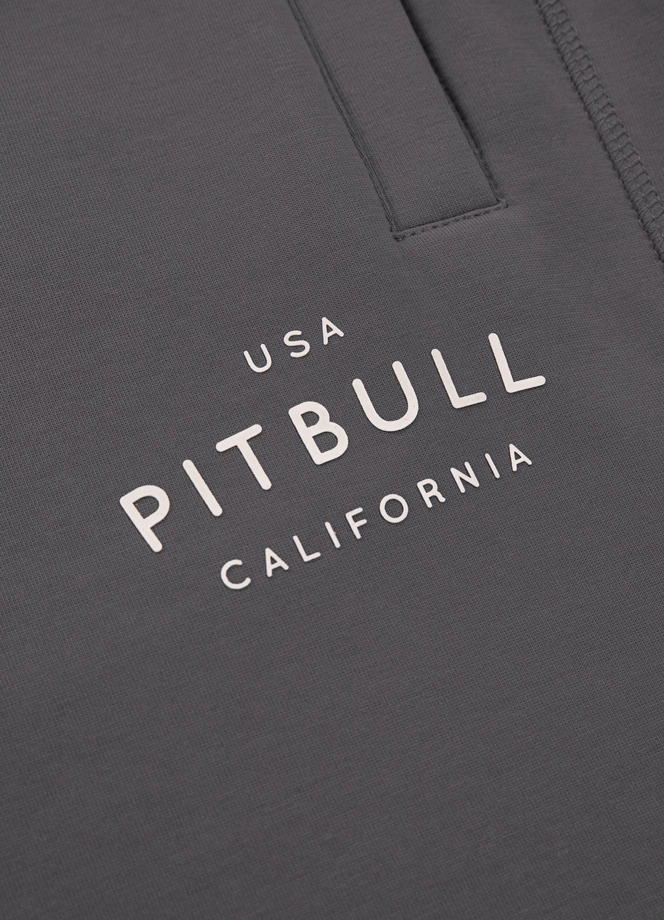 Spodnie męskie dresowe Pitbull Pit Bull Sampson grafitowe szare