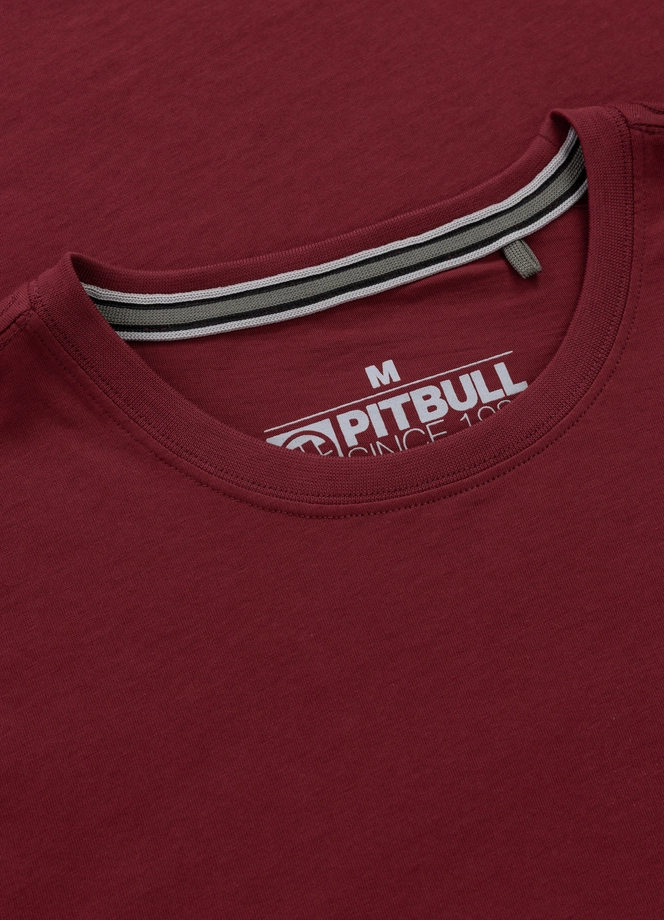 Koszulka męska T-Shirt Pit Bull Pitbull Shot For Shot bordowa