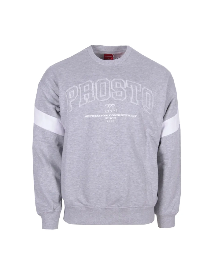 Bluza męska Prosto Klasyk Unigo crewneck szara