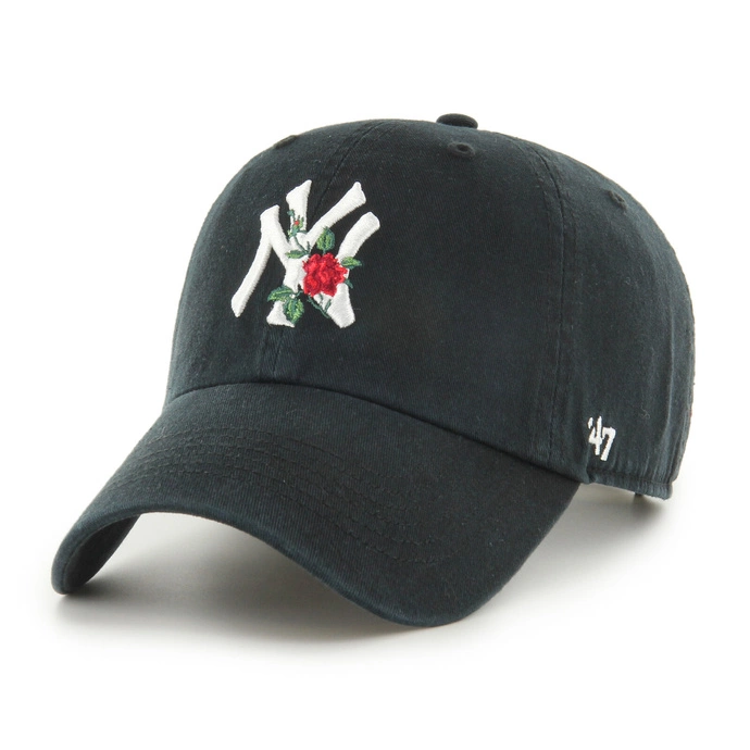 Czapka z daszkiem 47 Brand New York Yankees Black Thorn Clean Up czarna