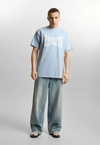 Koszulka męska t-shirt oversize Prosto Ever jasno niebieska