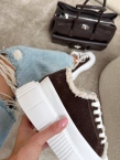 Buty sneakersy damskie Olavoga Luul brązowe