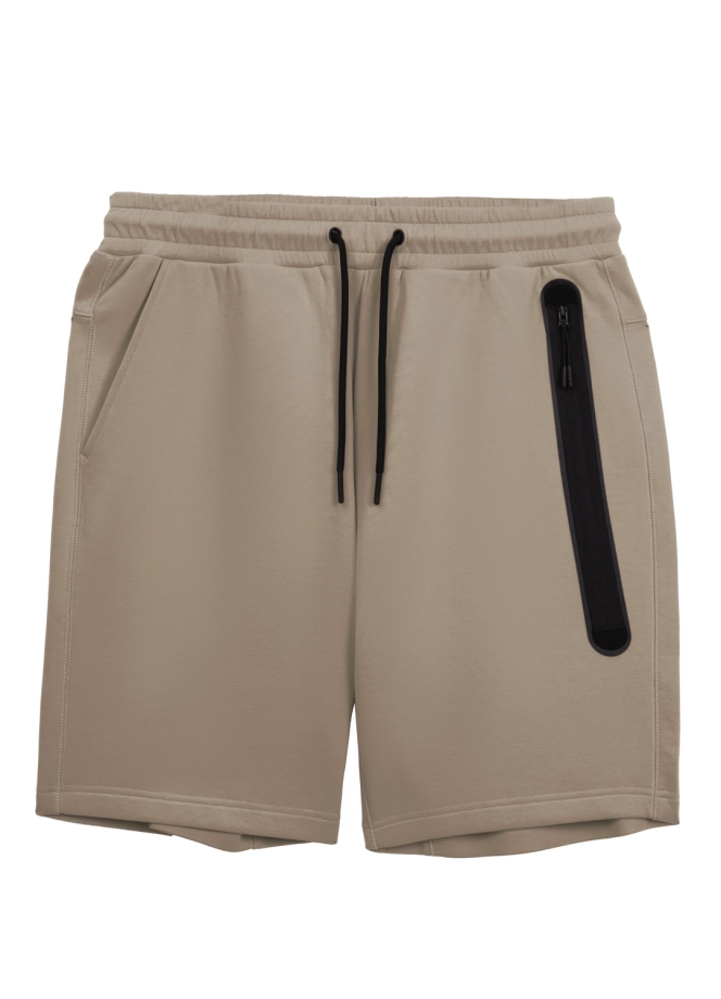 Komplet męski dresowy krótki Pitbull Pit Bull Dogwood beżowy