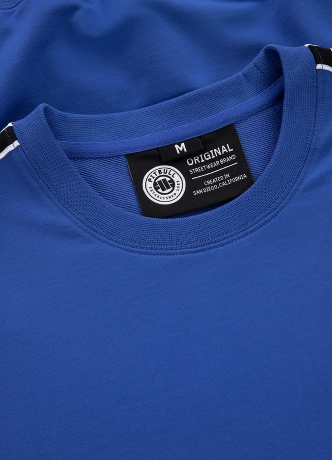 Bluza męska bez kaptura Pitbull Pit Bull Tape Nugget niebieska