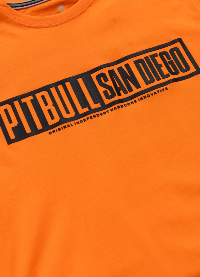 Koszulka męska T-Shirt Pit Bull Pitbull Eighty Nine Dog 25 pomarańczowa