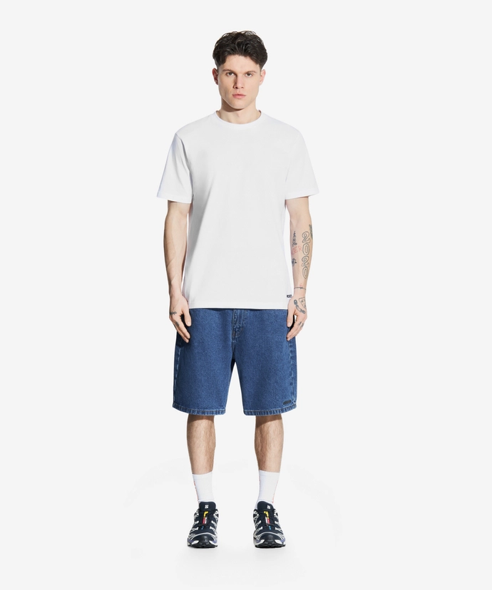 Spodenki męskie jeansowe Prosto Jang Regular niebieskie