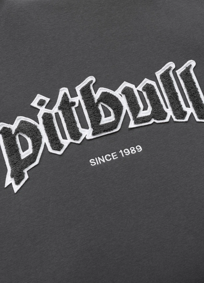 Bluza męska rozpinana z kapturem Pit Bull Ruffin Ring grafitowa