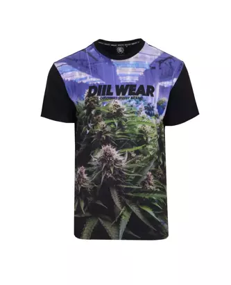 Koszulka męska T-shirt DIIL Plant DTS1231 czarna