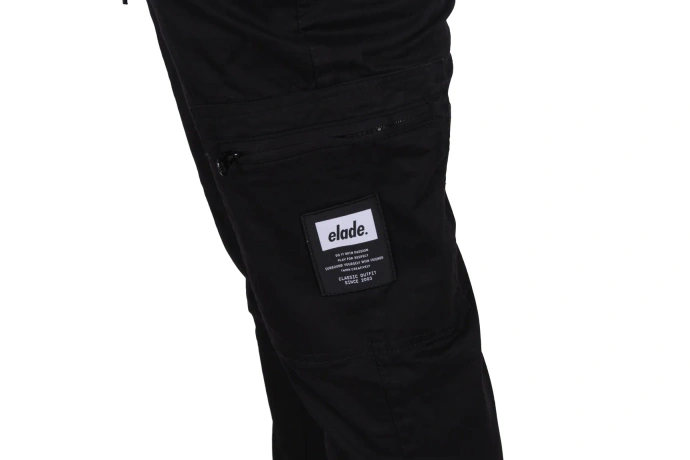 Spodnie jogger Elade Classic Cargo czarne