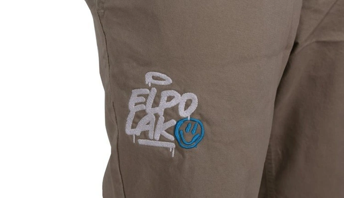 Spodenki jeansowe El Polako Miejski Tag beige