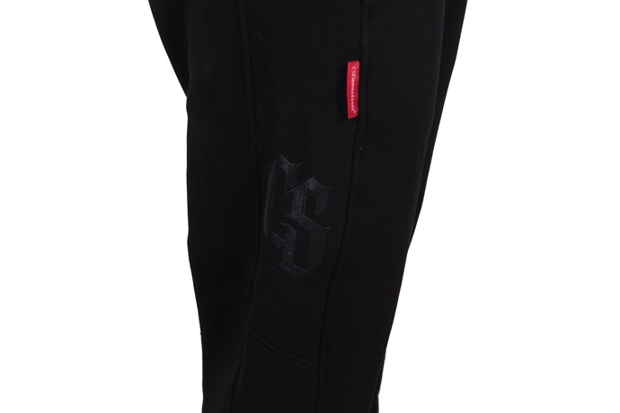 Spodnie dresowe męskie Ciemna Strefa czarno/czarne