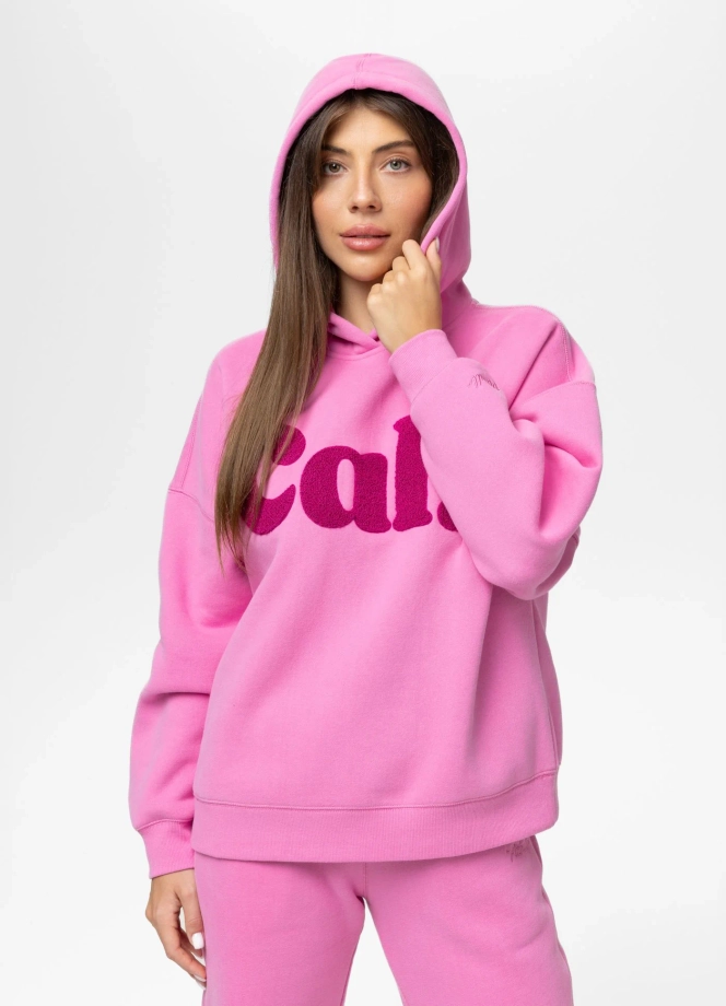 Bluza damska z kapturem Pitbull Tulla Cal. różowa