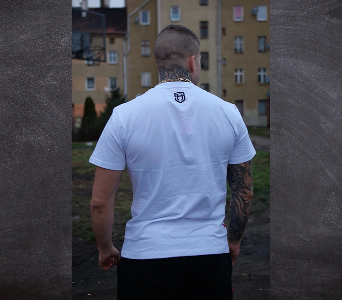 Koszulka męska t-shirt Street Autonomy Letter biała