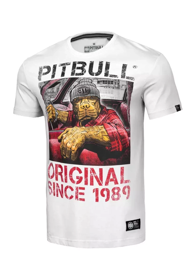 Koszulka męska T-Shirt Pit Bull Drive biała