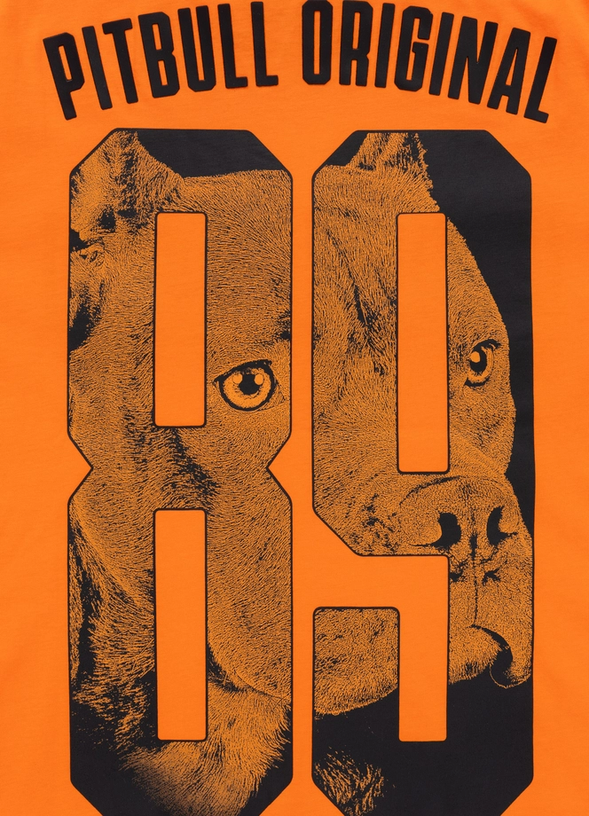 Koszulka męska T-Shirt Pit Bull Pitbull Eighty Nine Dog 25 pomarańczowa