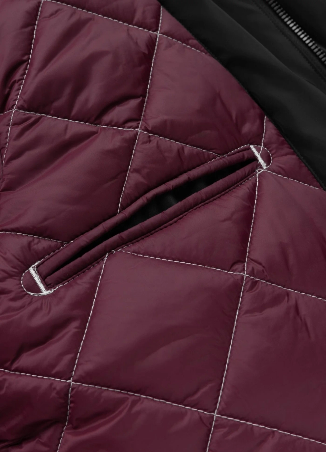 Kurtka męska przejściowa bejsbolówka Pit Bull Manolito czarno/biała