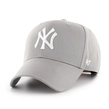 Czapka dziecięca z daszkiem 47 Brand New York Yankees Basic Gray Clean Up Kids szara