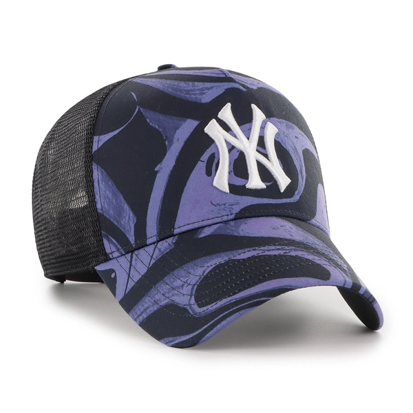 Czapka z daszkiem 47 Brand Trucker New York Yankees Purple Enamel Twist Mesh fioletowo/czarna