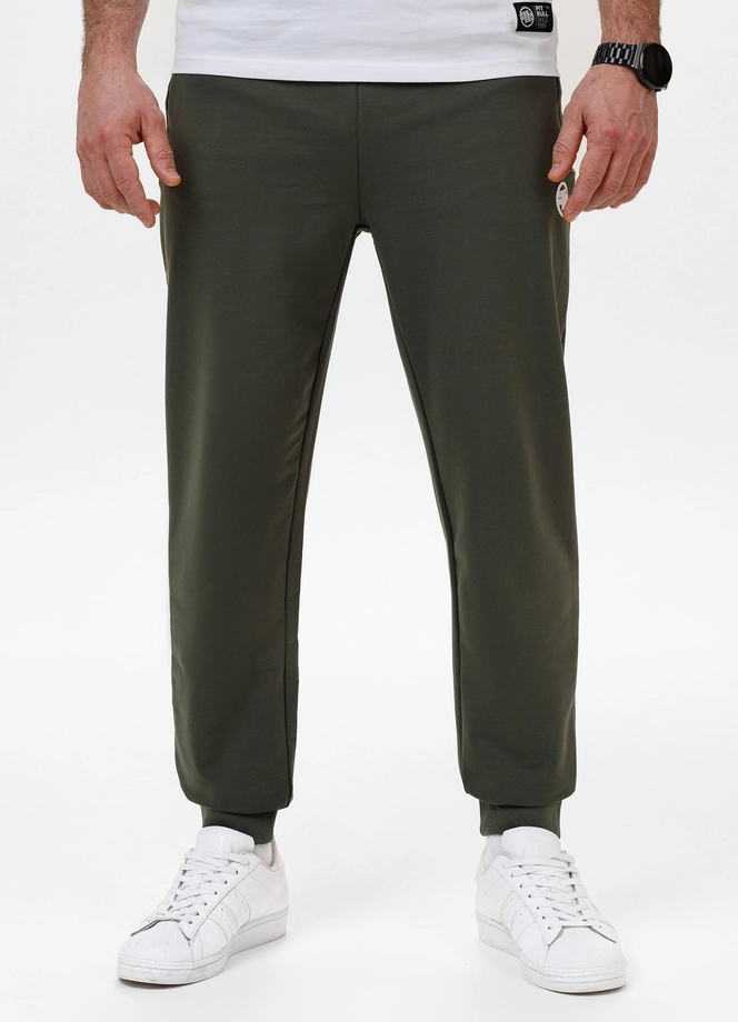 Spodnie męskie dresowe Pitbull Pit Bull Nugget zielone