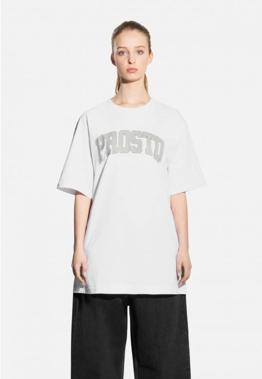 Koszulka męska t-shirt Prosto College biała