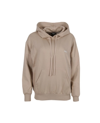 Bluza damska z kapturem Prosto Klasyk Leony oversize hoodie beżowa