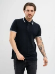 Koszulka męska Polo Jigga Wear Classic Stripe czarna