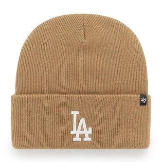 Czapka zimowa unisex 47 Brand MLB Los Angeles Dodgers Camel beż