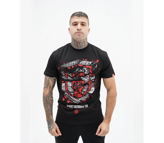 Koszulka męska t-shirt Street Autonomy Fuck czarna