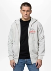 Bluza męska rozpinana z kapturem Pitbull Champion Bloodline biała