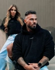 Bluza męska z kapturem Olavoga Fido czarna