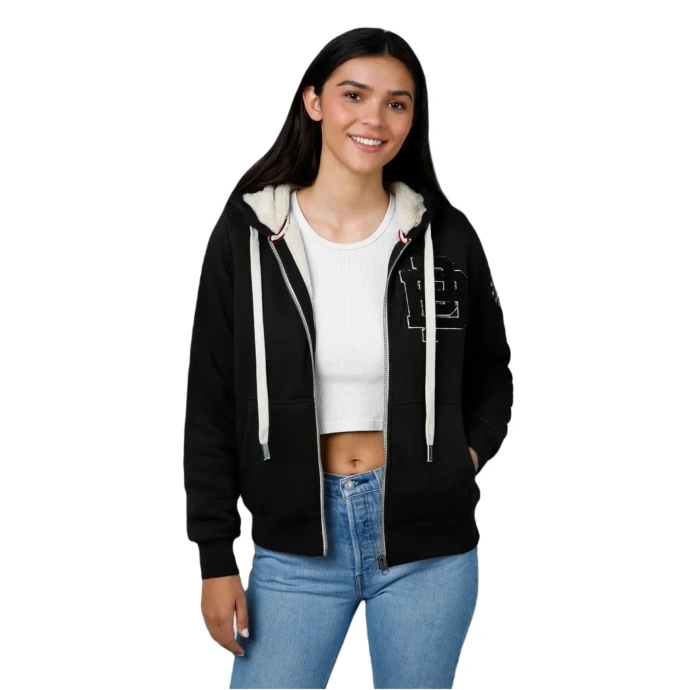 Bluza damska z kapturem ZIP Pit Bull Ruffina czarna
