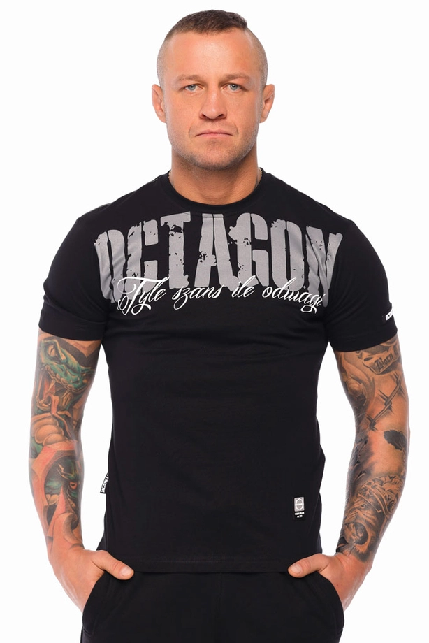 Koszulka męska T-shirt Octagon Tyle Szans Ile Odwagi 2 czarna