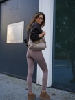 Legginsy damskie Olavoga LUXORA beżowe
