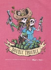 Koszulka damska T-shirt Pit Bull DoubleTrouble sprany różowy