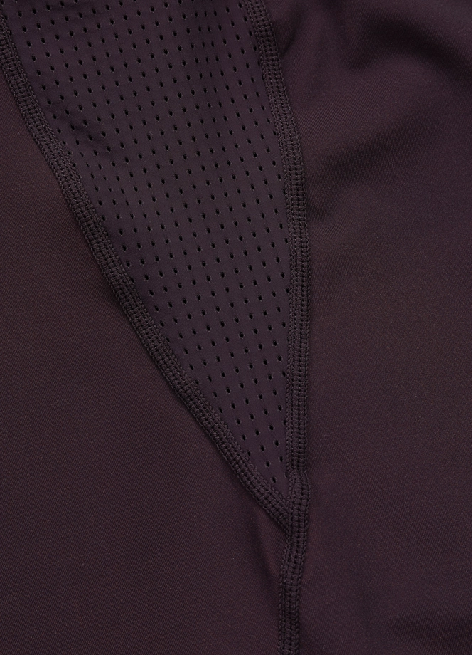 Koszulka męska rashguard Pitbull Logo Palms brązowa