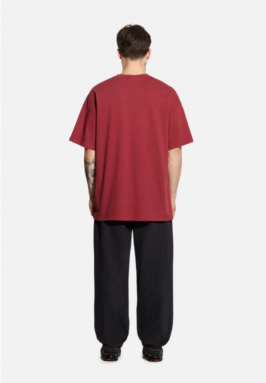 Koszulka męska t-shirt oversize Prosto Bull czerwona