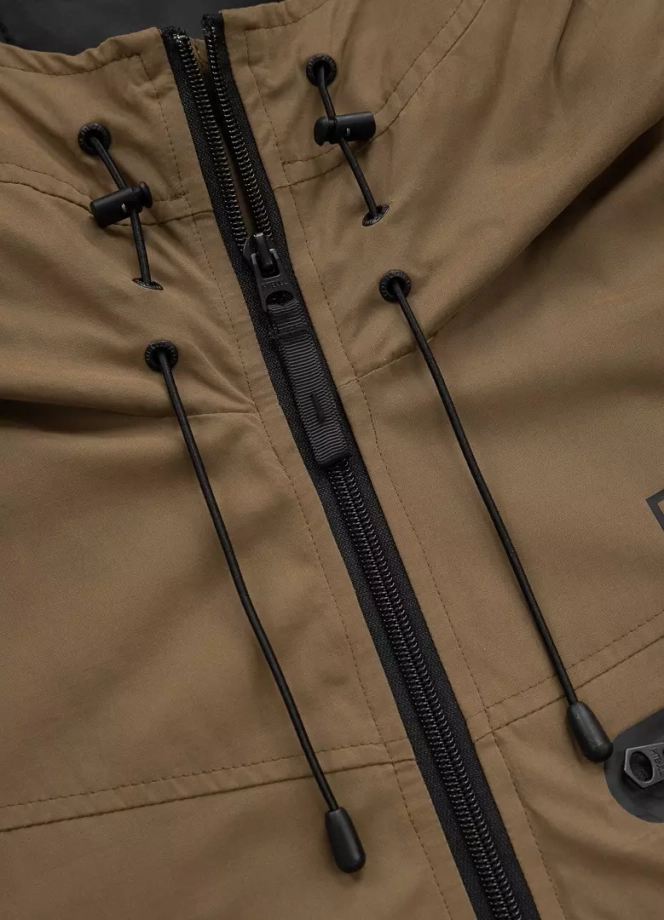 Kurtka męska przejściowa wiosenna Pit Bull Groton wiatrówka brązowa