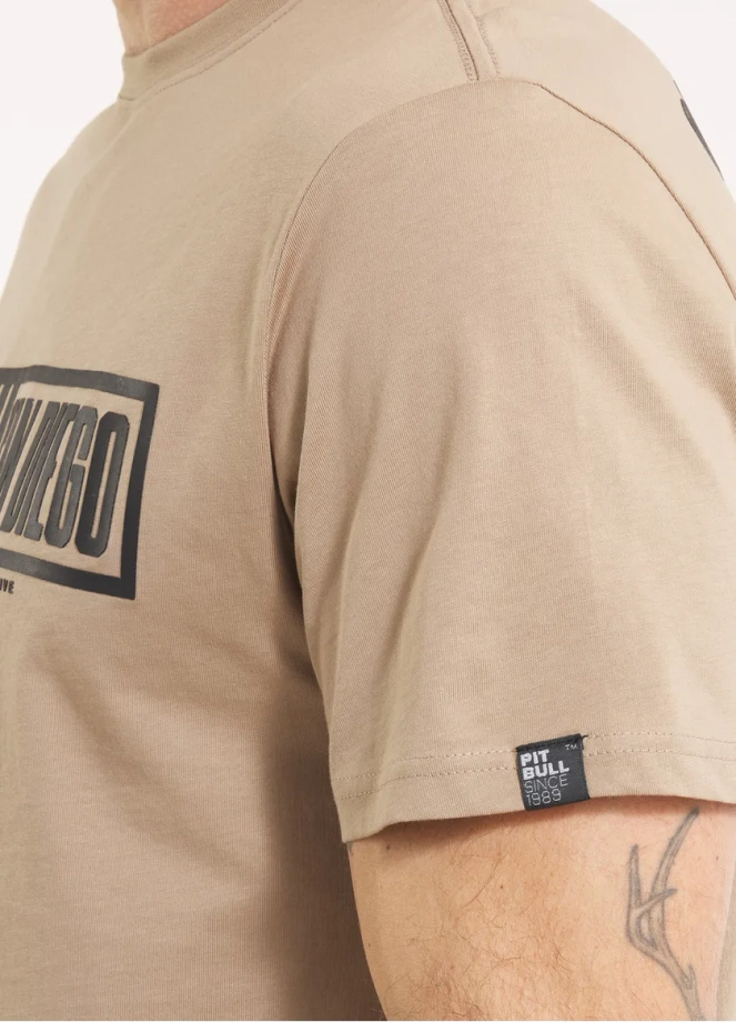 Koszulka męska T-Shirt Pit Bull Pitbull Eighty Nine Dog 25 beżowa