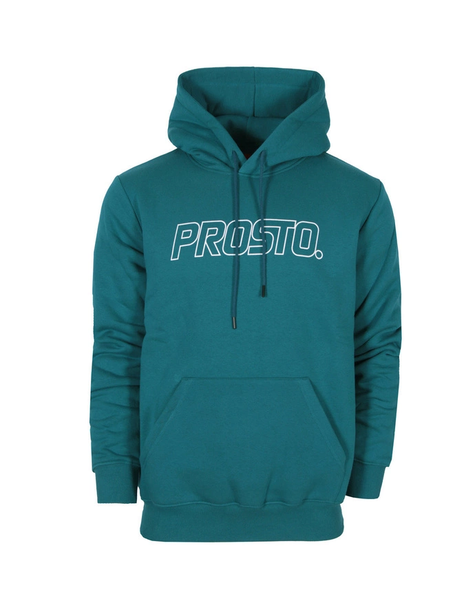 Bluza męska z kapturem Prosto Klasyk Logoute hoody morska