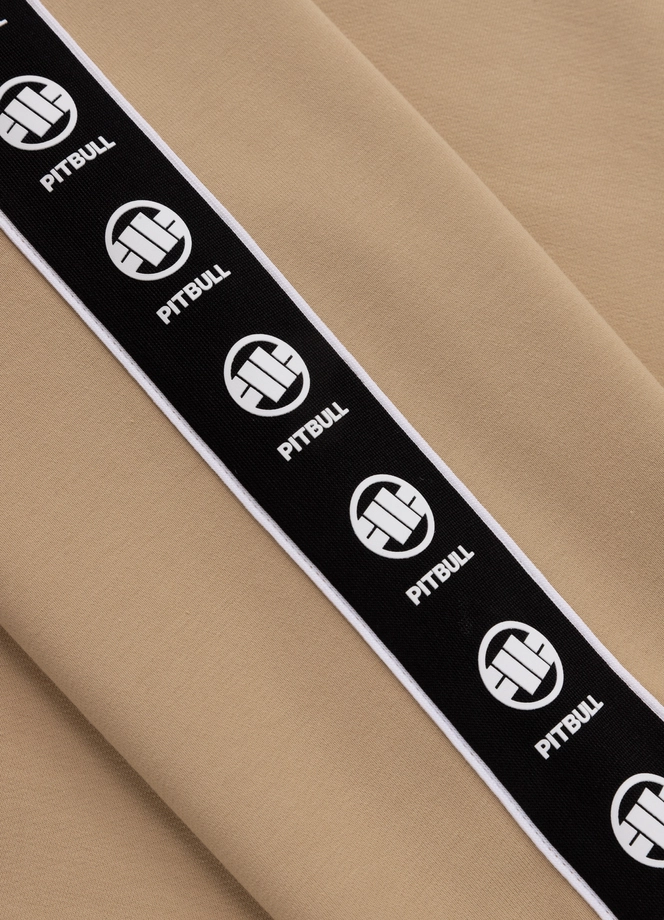 Bluza męska bez kaptura Pitbull Pit Bull Tape Nugget beżowa