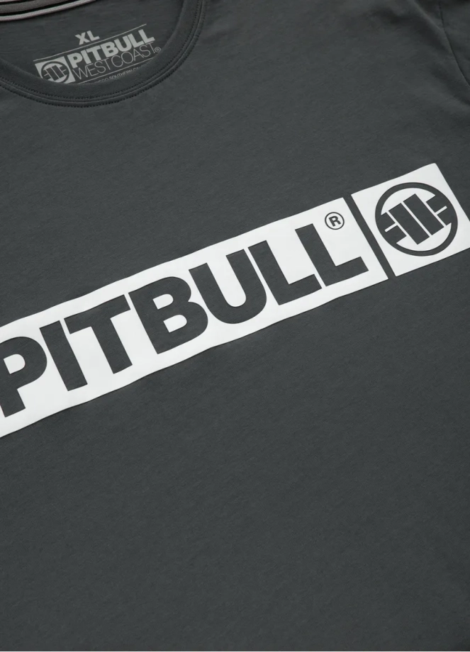 Koszulka męska T-Shirt Pit Bull Pitbull Hilltop 25 grafitowa szara