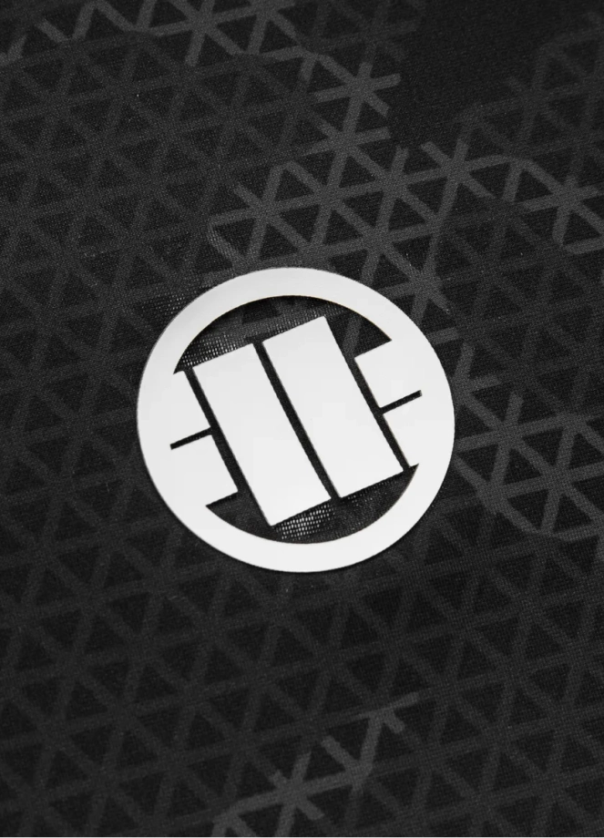 Koszulka męska rashguard Pit Bull Shortsleeve Net Camo II 24 czarna