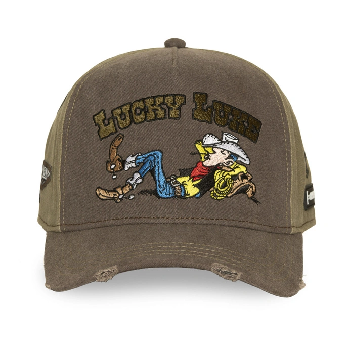 Czapka z daszkiem Capslab Lucky Luke Joe beżowa brązowa