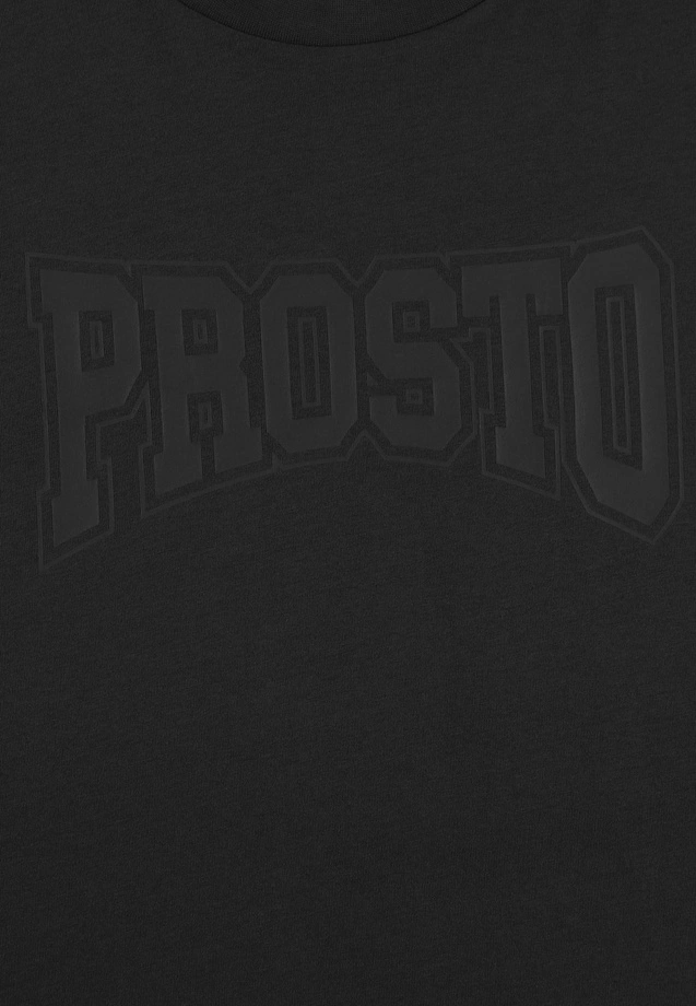Koszulka męska t-shirt Prosto Collage czarna/grafitowa