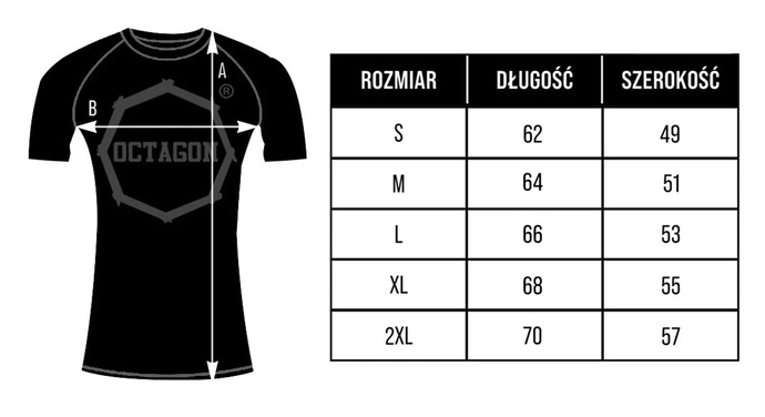 Koszulka męska rashguard Octagon PREMIUM Gladiator czarna