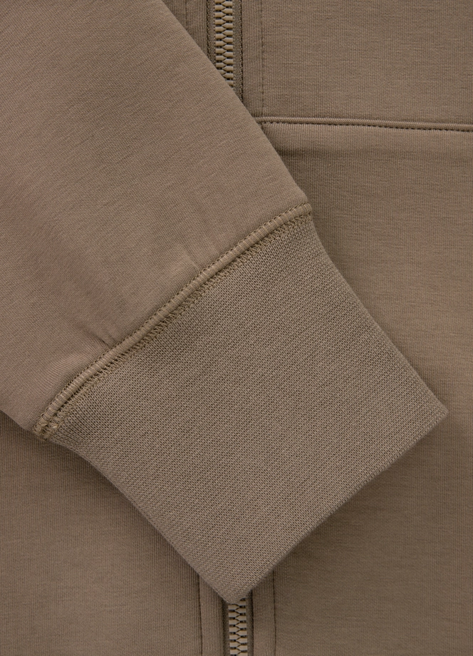 Bluza męska rozpinana z kapturem Pit Bull Sampson 25 ZIP beżowa