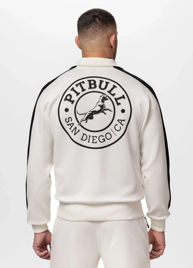 Bluza męska rozpinana Pit Bull San Diego CA złamana biel