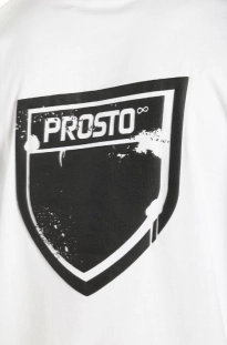 Koszulka męska t-shirt oversize Prosto Splash Shield biała