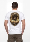 Koszulka męska T-Shirt Pit Bull Santa Muerte 26 biała