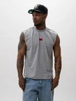 Koszulka męska tank top Jigga Wear Badge szara